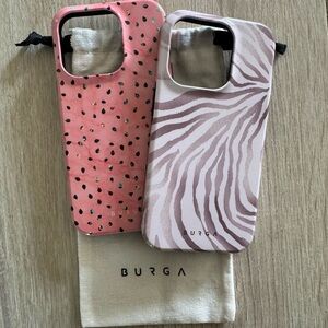Burga Magsafe iPhone 15-Pro Phone Case Set